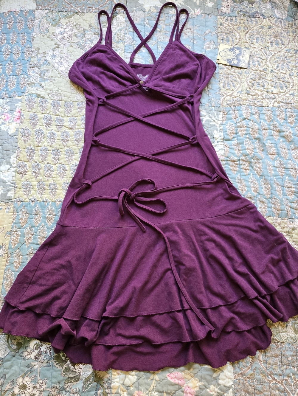 Nomads Hemp Wear Aphrodite Bamboo Organic Cotton Dress Women's Size XL NWT